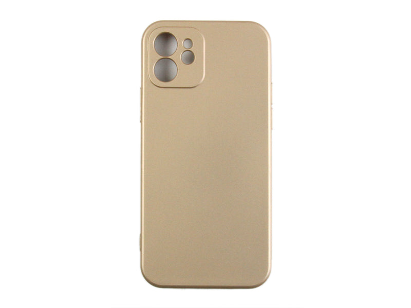Rixus For iPhone 12 Soft TPU Phone Case Gold