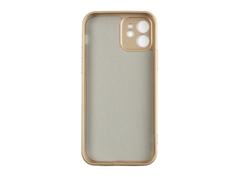Rixus For iPhone 12 Soft TPU Phone Case Gold