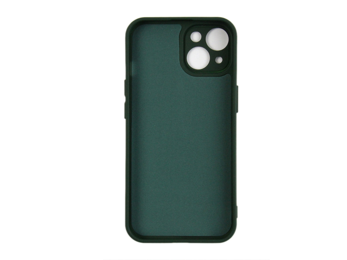 Rixus Soft TPU Phone Case For Apple iPhone 14 Dark Green