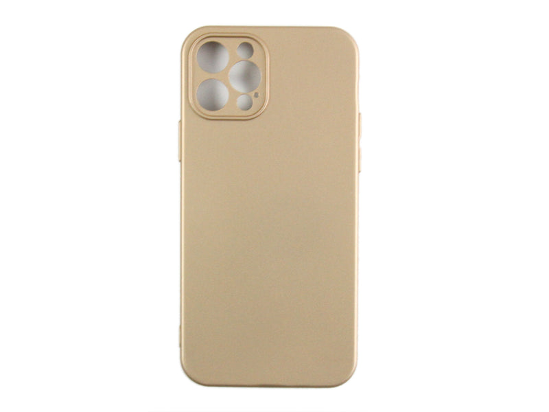 Rixus Soft TPU Phone Case For Apple iPhone 12 Pro Gold