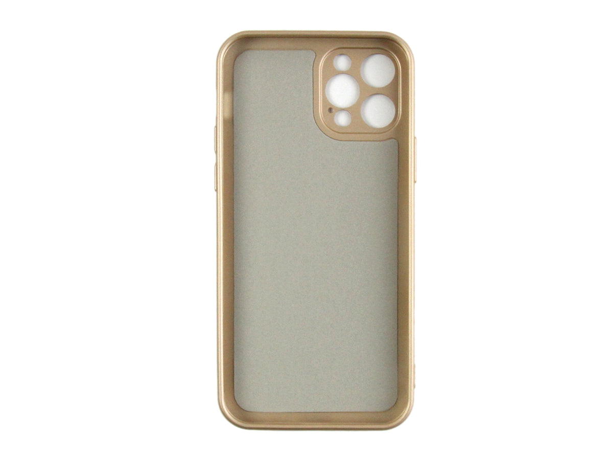 Rixus Soft TPU Phone Case For Apple iPhone 12 Pro Gold