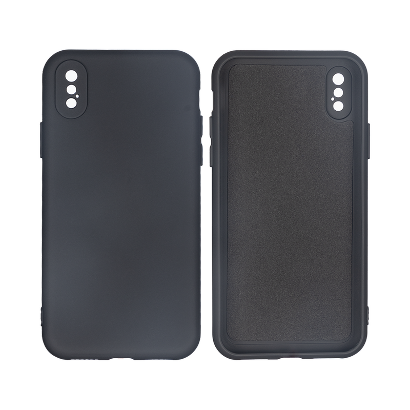 Rixus For iPhone X, XS Soft TPU Phone Case Black