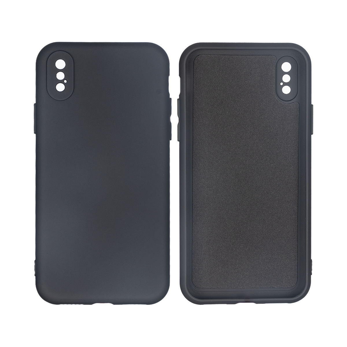 Rixus Soft TPU Phone Case For Apple iPhone X, XS Black
