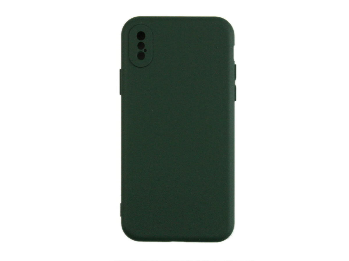 Rixus Soft TPU Phone Case For Apple iPhone X, XS Dark Green