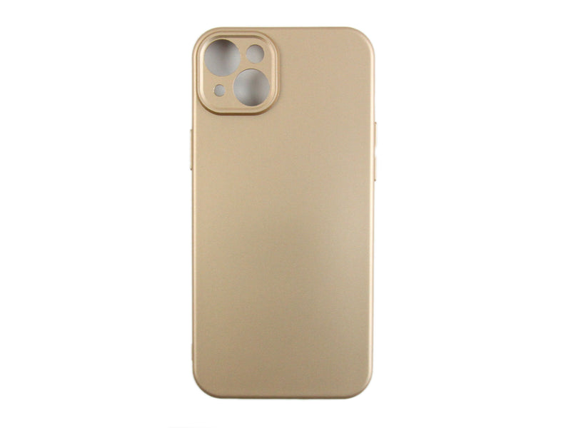 Rixus For iPhone 14 Plus Soft TPU Phone Case Gold