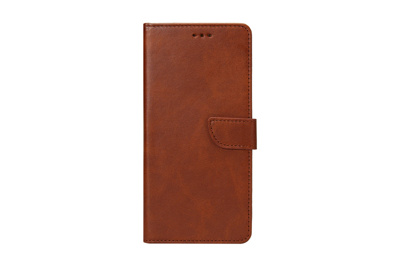 Rixus Bookcase For iPhone 15 Brown