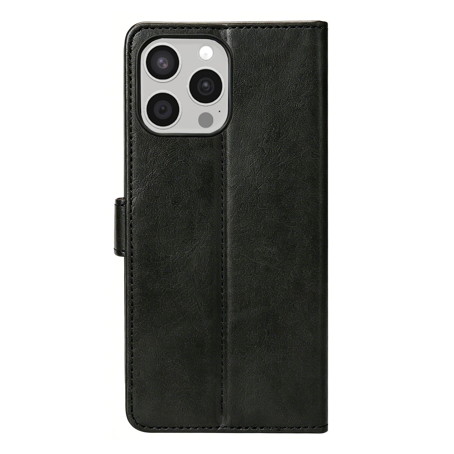 Rixus Bookcase For Apple iPhone 15 Pro Black