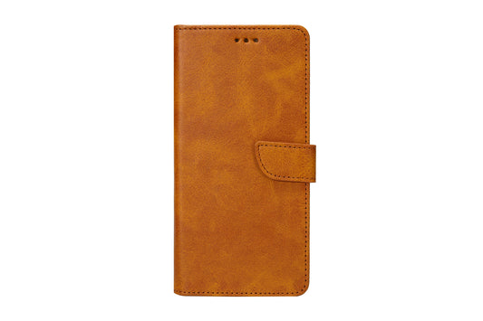 Rixus Bookcase For Apple iPhone 15 Pro Max Light Brown