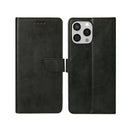 Rixus Bookcase For Apple iPhone 15 Pro Max Black