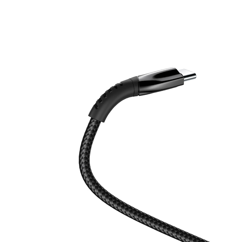 Rixus RXUC30C Alloy USB-C Data Cable Metal Gray