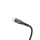 Rixus RXUC30L  Alloy USB-C To Lightning Data Cable Metal Gray