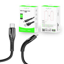 Rixus RXUC30L  Alloy USB-C To Lightning Data Cable Metal Gray