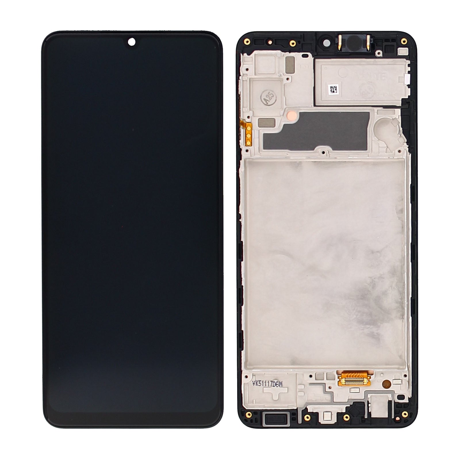 Samsung Galaxy A22 A225F Display And Digitizer With Frame Black Service Pack