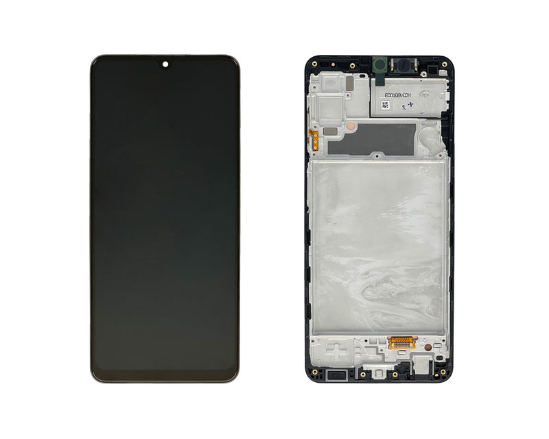 Samsung Galaxy A22 A225F Display And Digitizer With Frame Black Service Pack