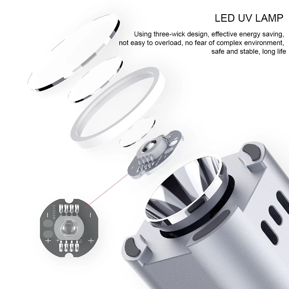 QIANLI iUV Curing Lamp With Battery Silver