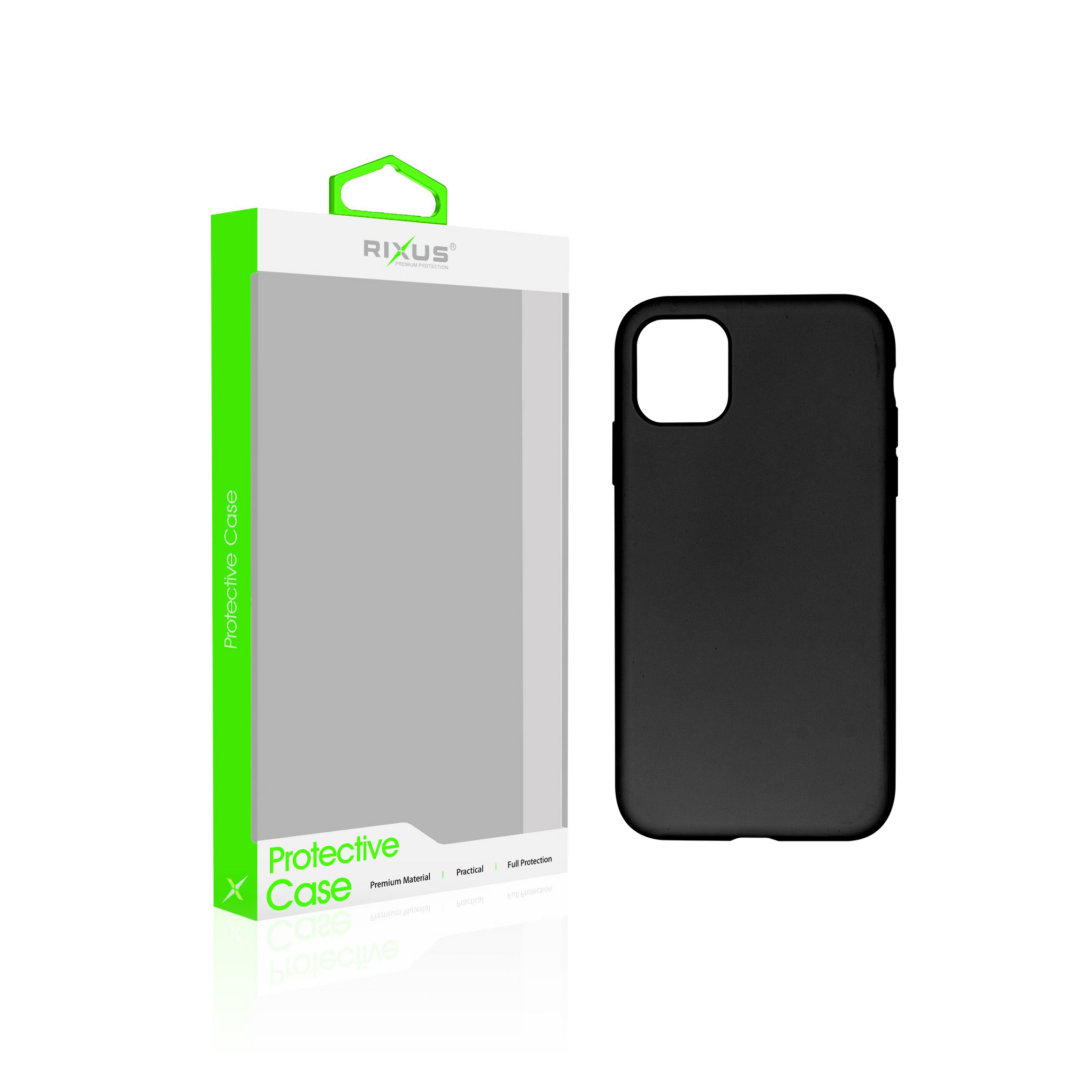 Rixus Soft TPU Phone Case With MagSafe Compatible For Apple iPhone 11 Black