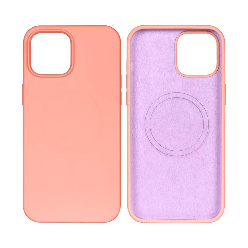 Rixus For iPhone 11 Soft TPU Phone Case With MagSafe Pink