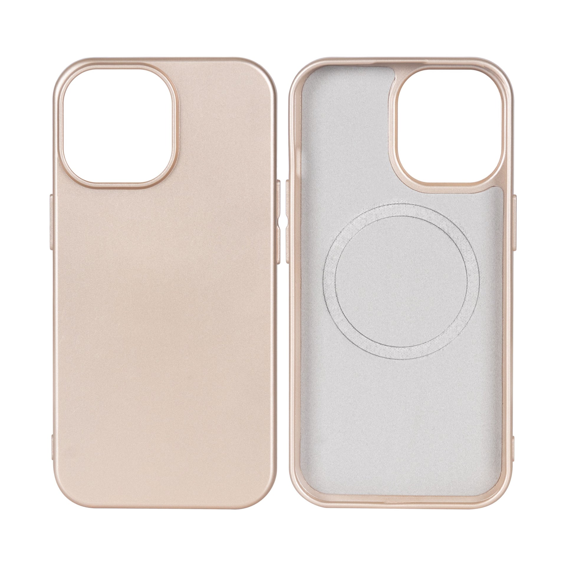 Rixus Soft TPU Phone Case With MagSafe Compatible For Apple iPhone 11 Pro Max Gold