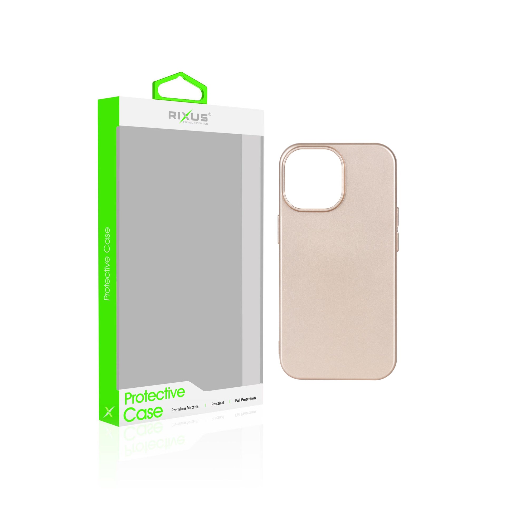 Rixus Soft TPU Phone Case With MagSafe Compatible For Apple iPhone 11 Pro Max Gold