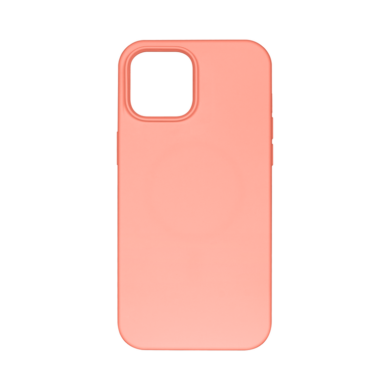 Rixus For iPhone 12, 12 Pro Soft TPU Phone Case With MagSafe Pink