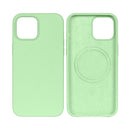 Rixus For iPhone 12 Mini Soft TPU Phone Case With MagSafe Matcha