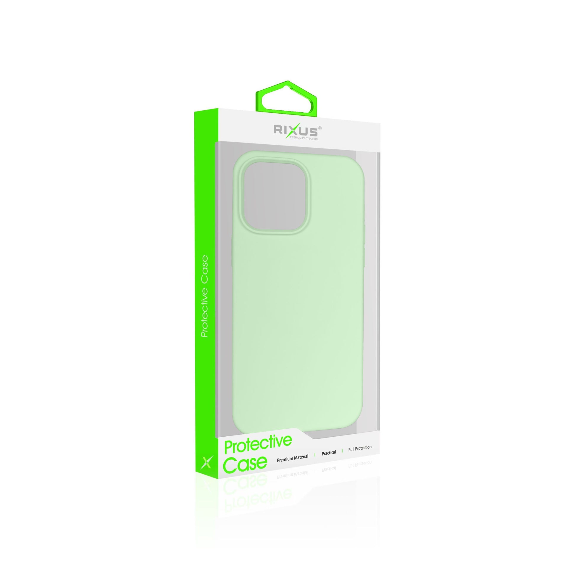 Rixus Soft TPU Phone Case With MagSafe Compatible For Apple iPhone 12 Mini Matcha