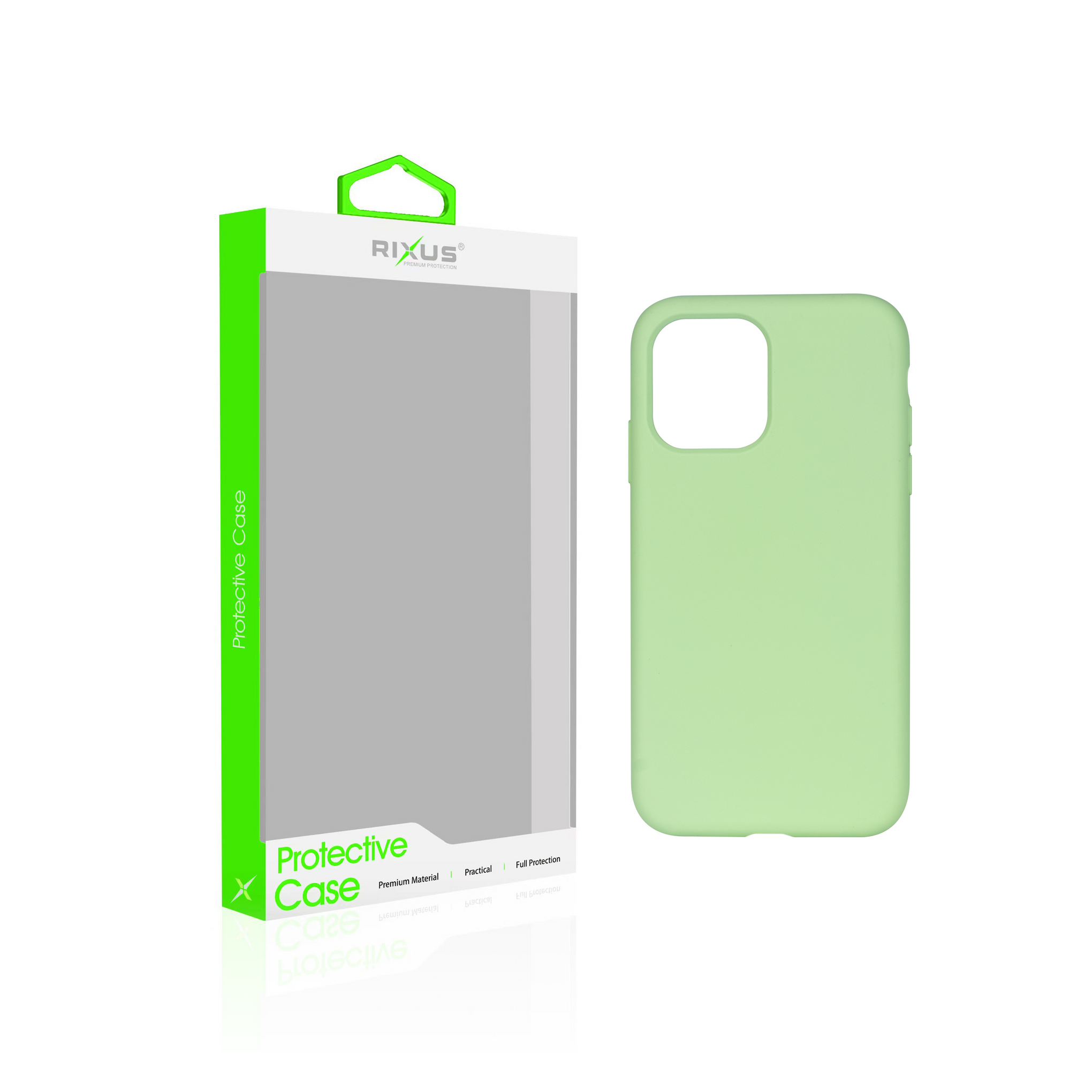Rixus Soft TPU Phone Case With MagSafe Compatible For Apple iPhone 12 Pro Max Matcha