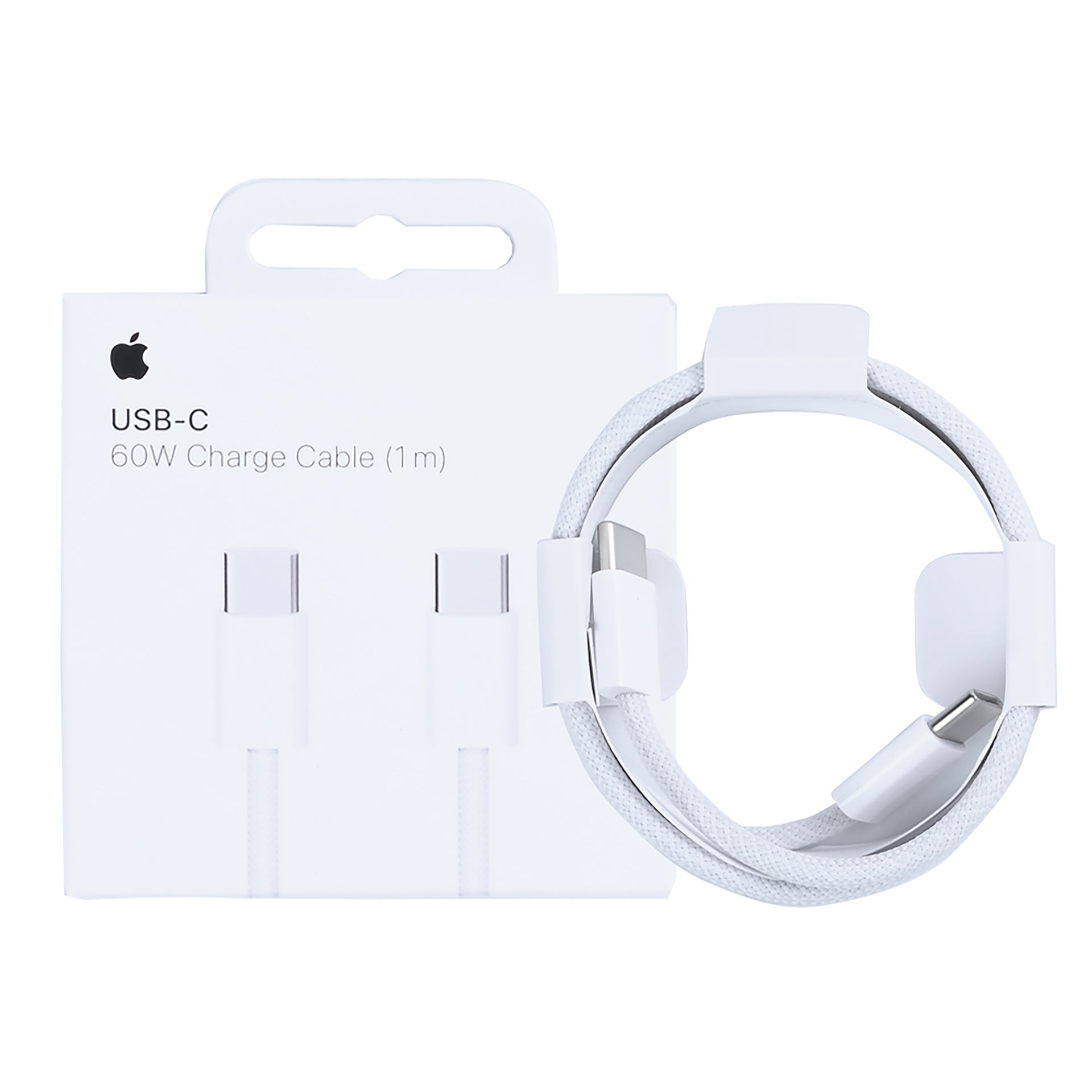 Apple iPhone 15, 16, 17 Series MW493ZM/A USB-C Charge Woven Cable 100cm White Original Retail Box