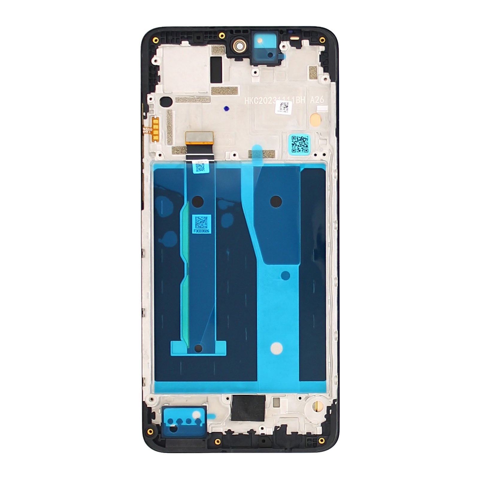 Motorola G84 5G Display And Digitizer With Frame Black Service Pack