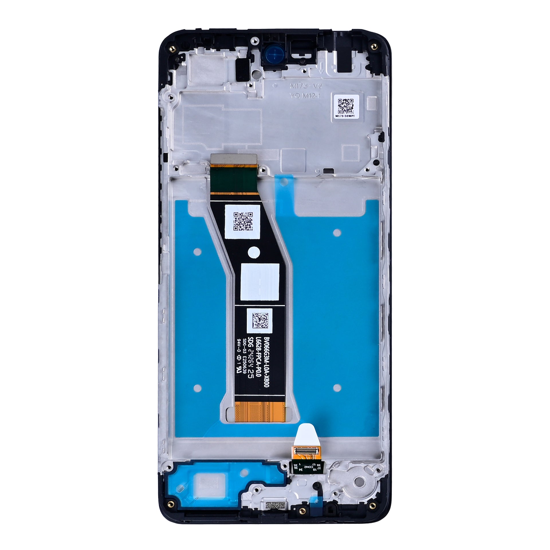 Motorola Moto G04 Display And Digitizer With Frame Black Service Pack