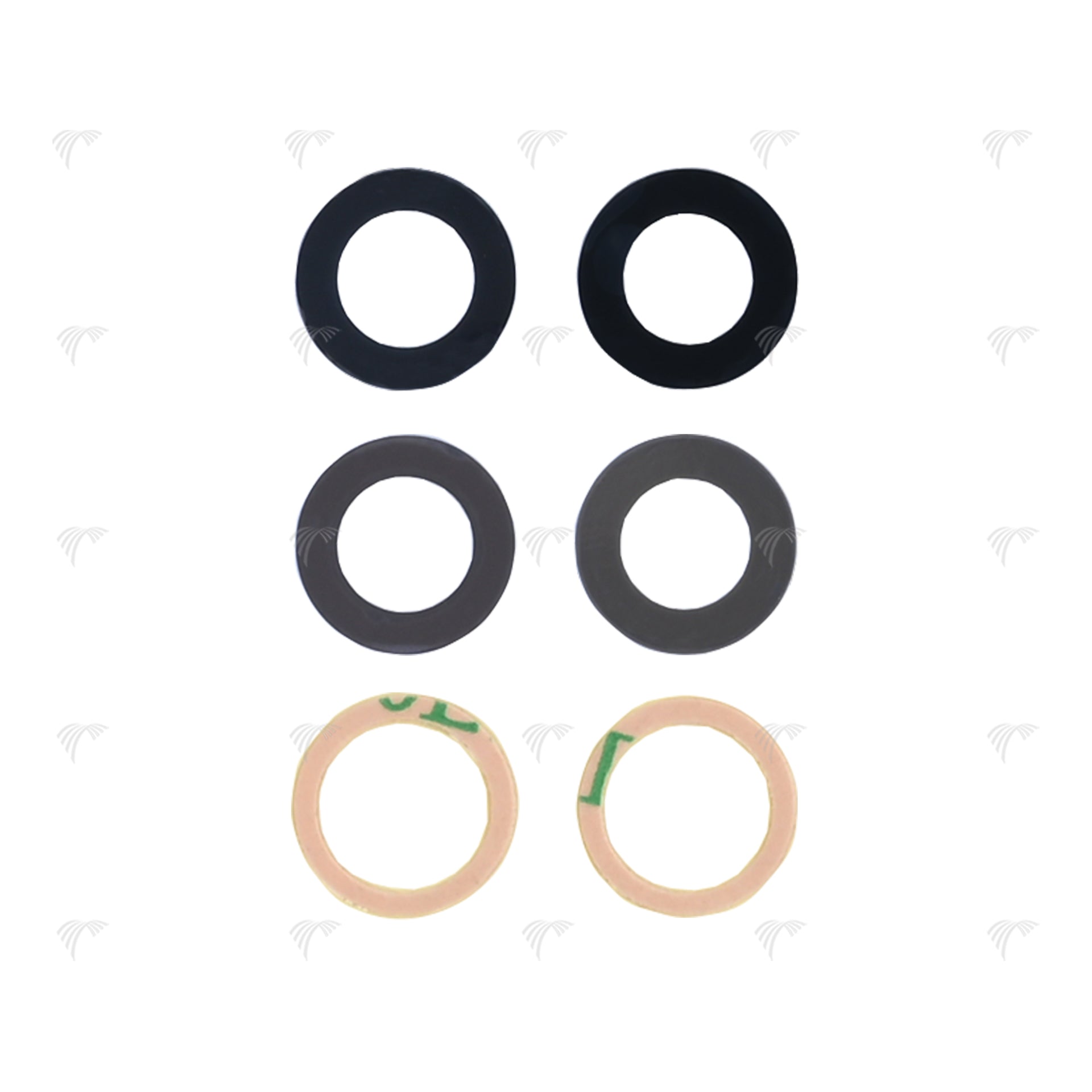 For Apple iPhone 15, iPhone 15 Plus Camera Lens Cover Set Black OEM