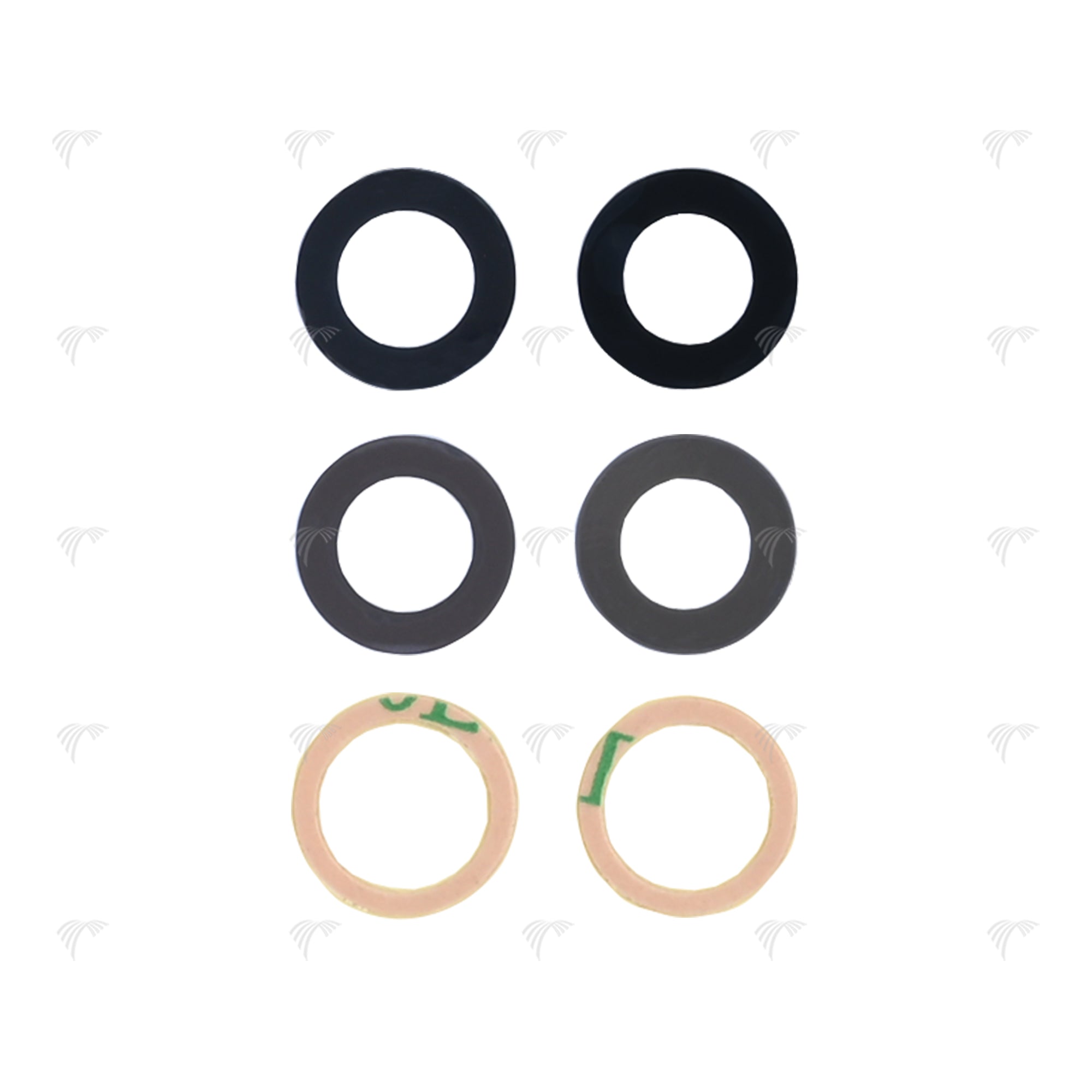 For Apple iPhone 15, iPhone 15 Plus Camera Lens Cover Set Black OEM
