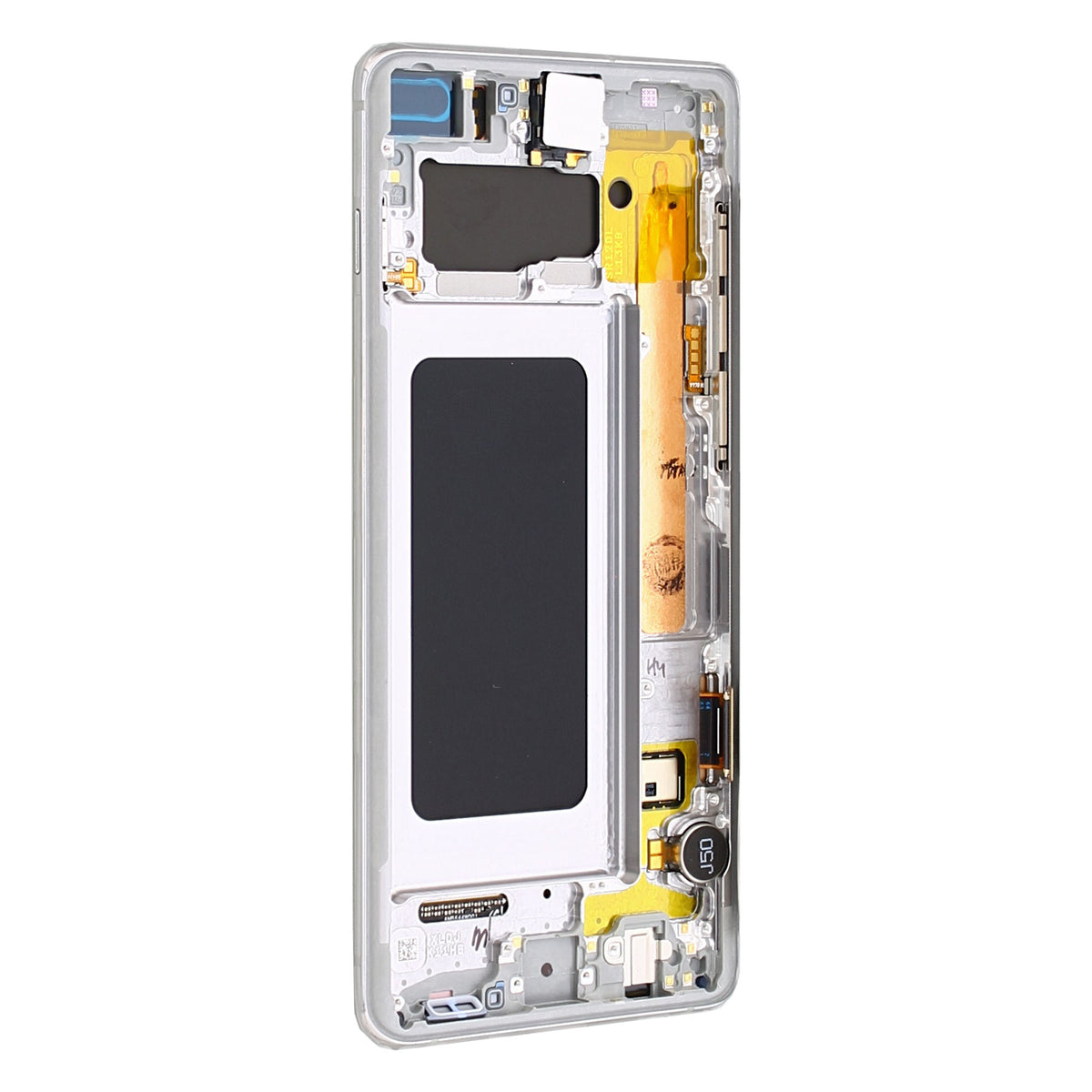 Samsung Galaxy S10 Plus G975F Display And Digitizer With Frame Prism White Service Pack