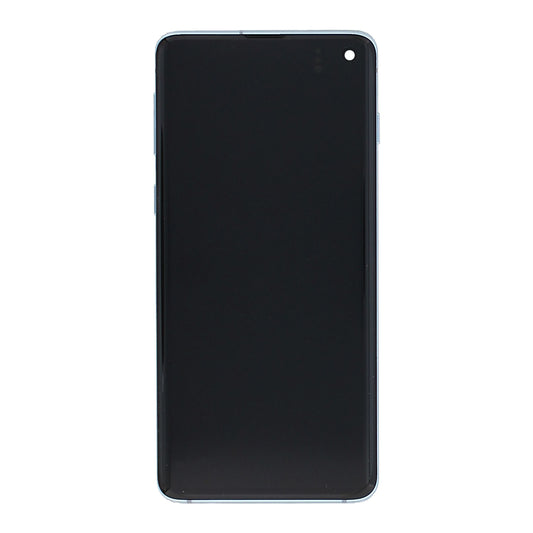 Samsung Galaxy S10 G973F Display And Digitizer With Frame Blue Service Pack