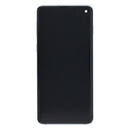 Samsung Galaxy S10 G973F Display And Digitizer With Frame Blue Service Pack