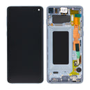 Samsung Galaxy S10 G973F Display And Digitizer With Frame Blue Service Pack