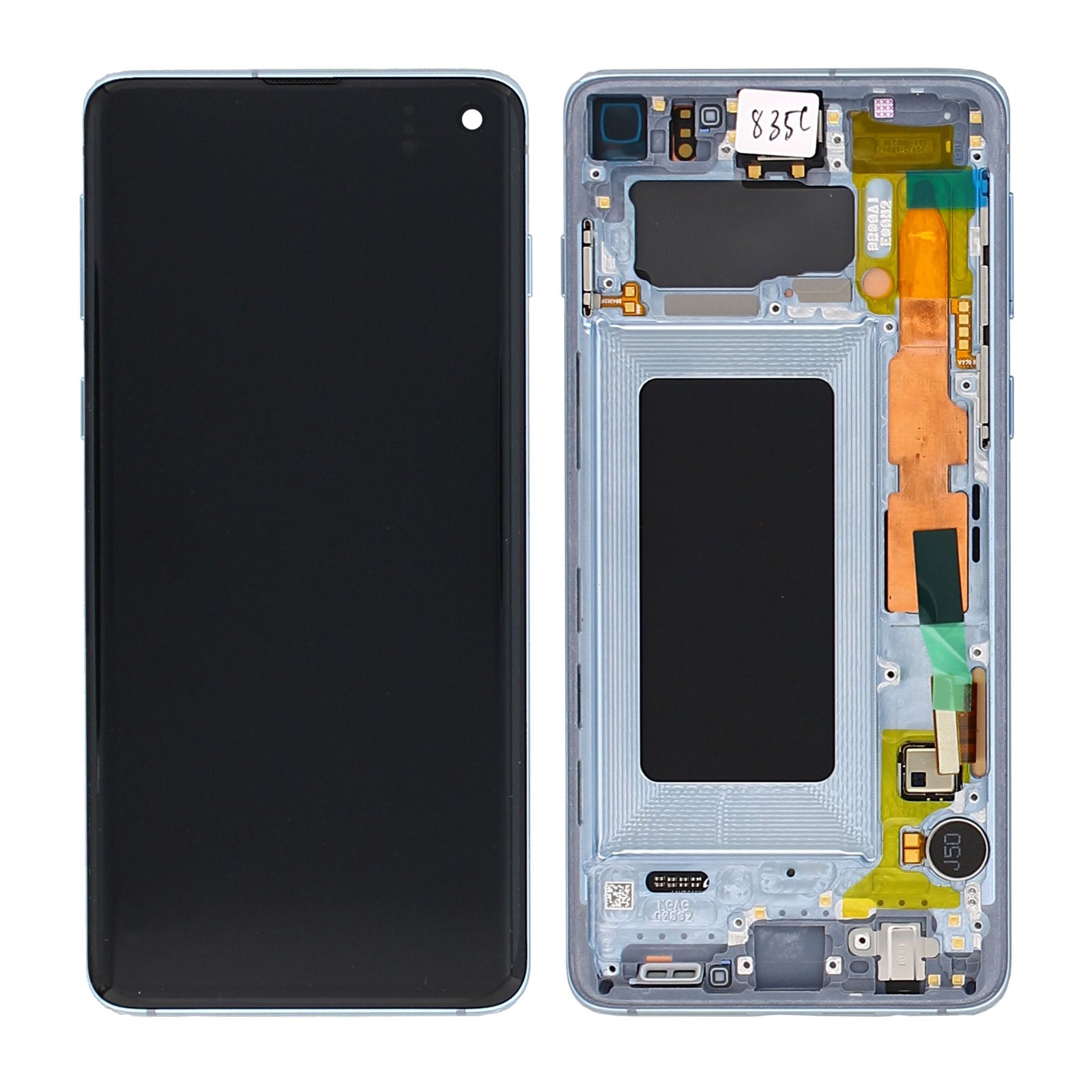 Samsung Galaxy S10 G973F Display And Digitizer With Frame Blue Service Pack