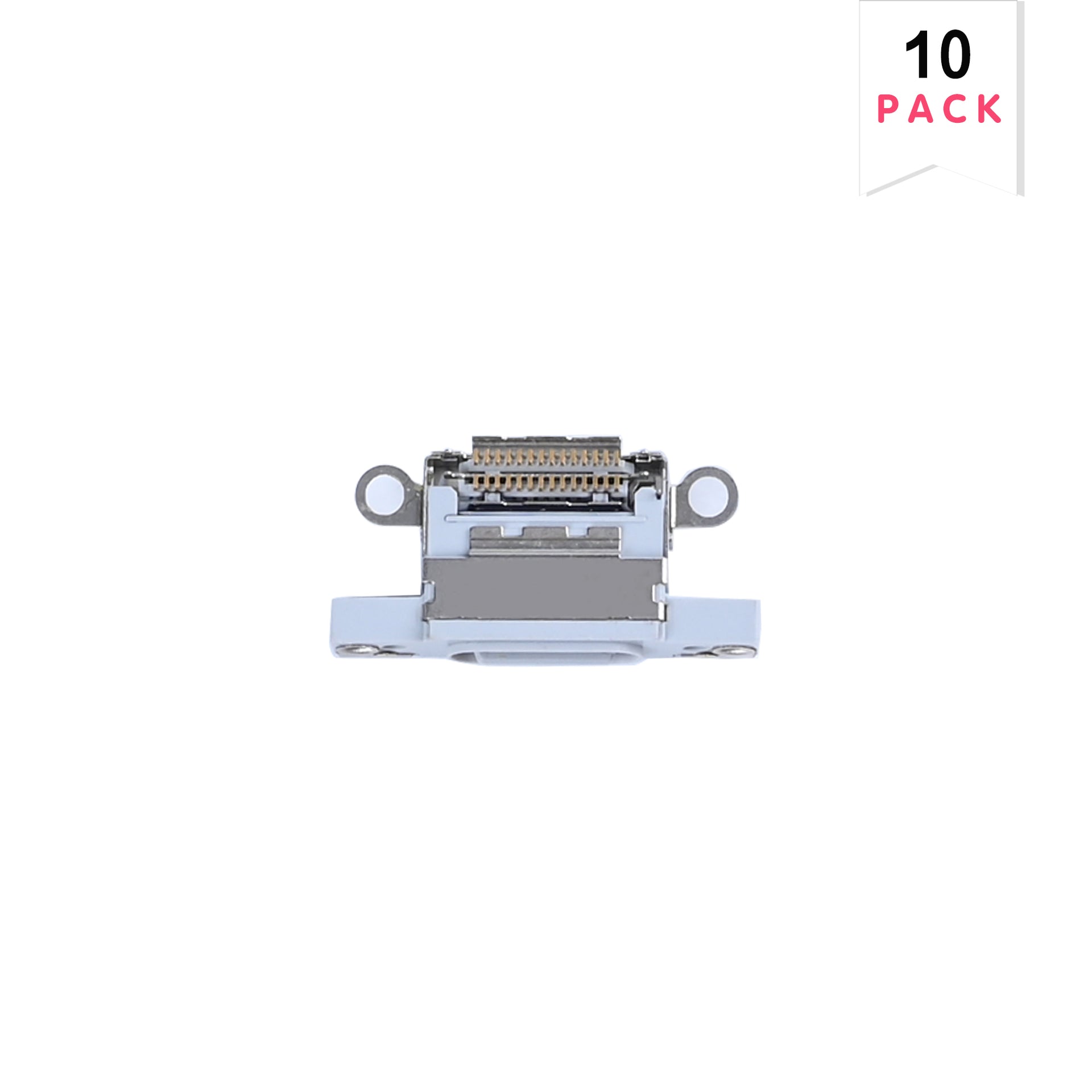 For Apple iPhone 16, 16 Plus System Charging Port White (10pcs)