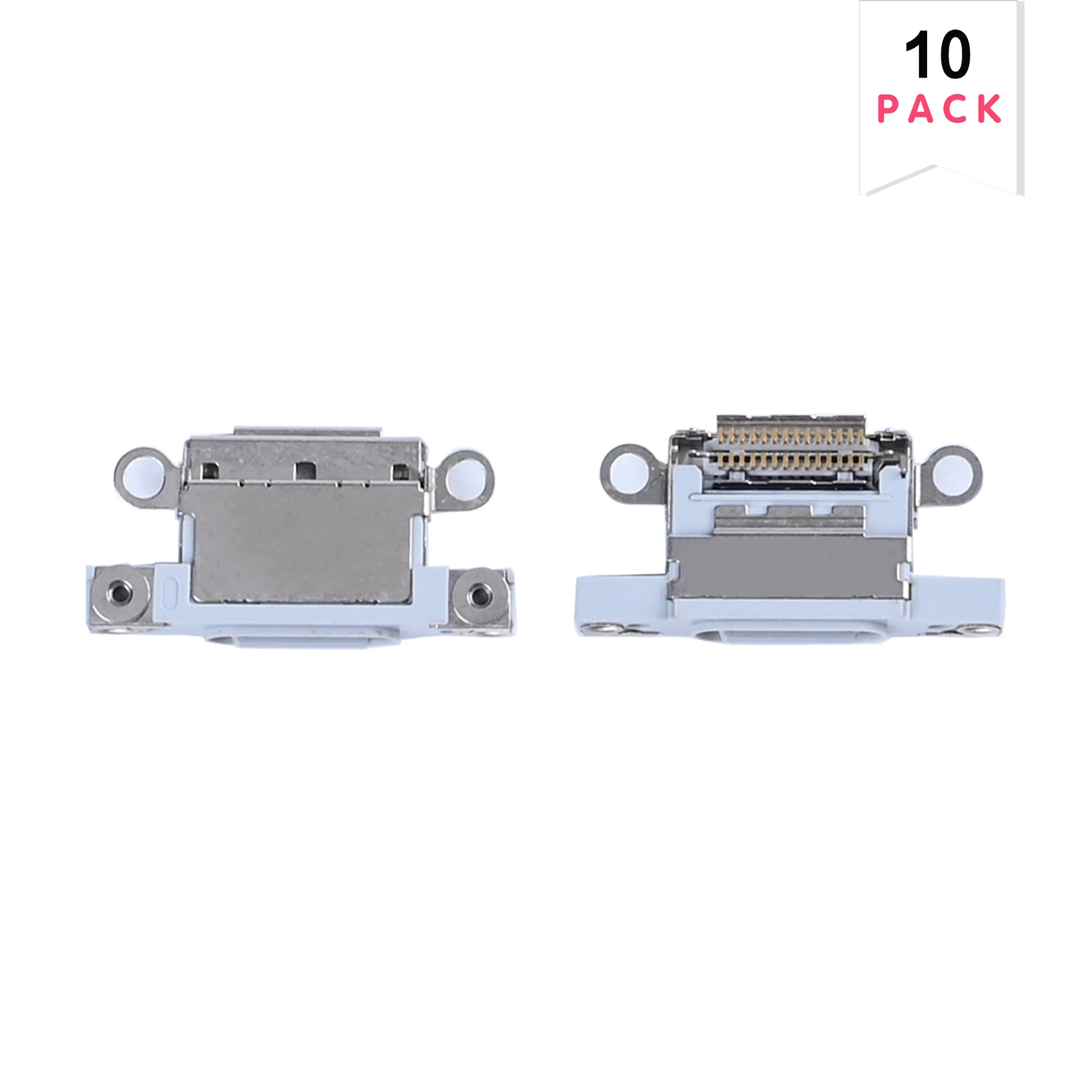 For Apple iPhone 16, 16 Plus System Charging Port White (10pcs)