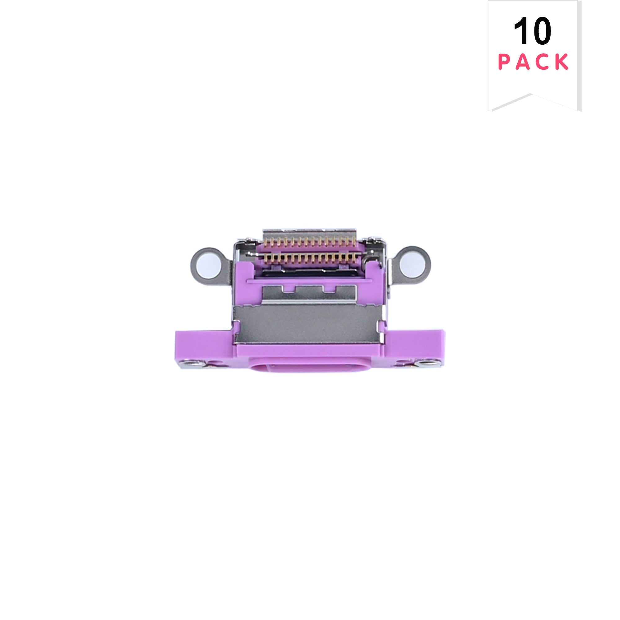 For Apple iPhone 16, 16 Plus System Charging Port Pink (10pcs)