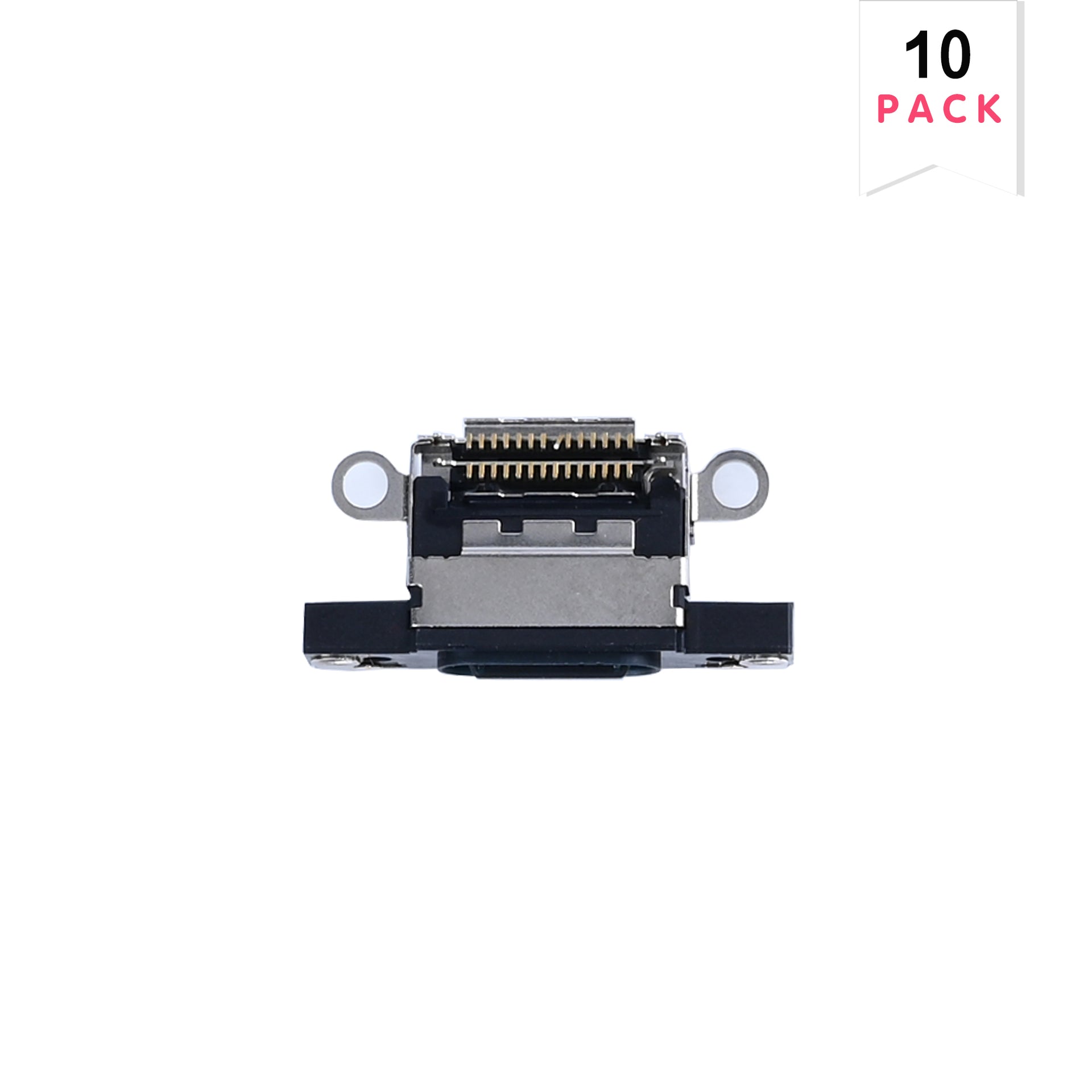 For Apple iPhone 16, 16 Plus System Charging Port Black (10pcs)
