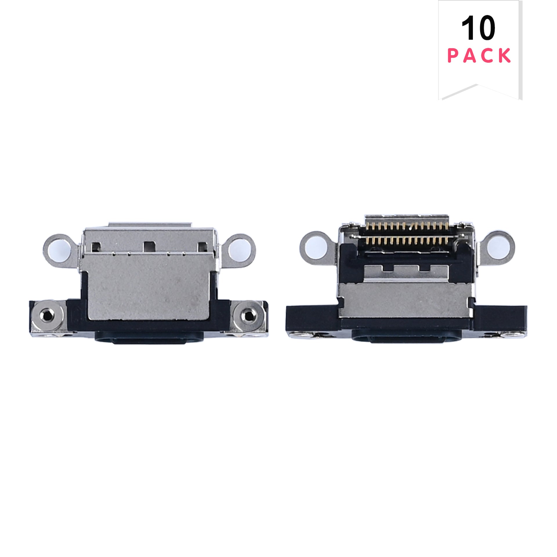 For Apple iPhone 16, 16 Plus System Charging Port Black (10pcs)
