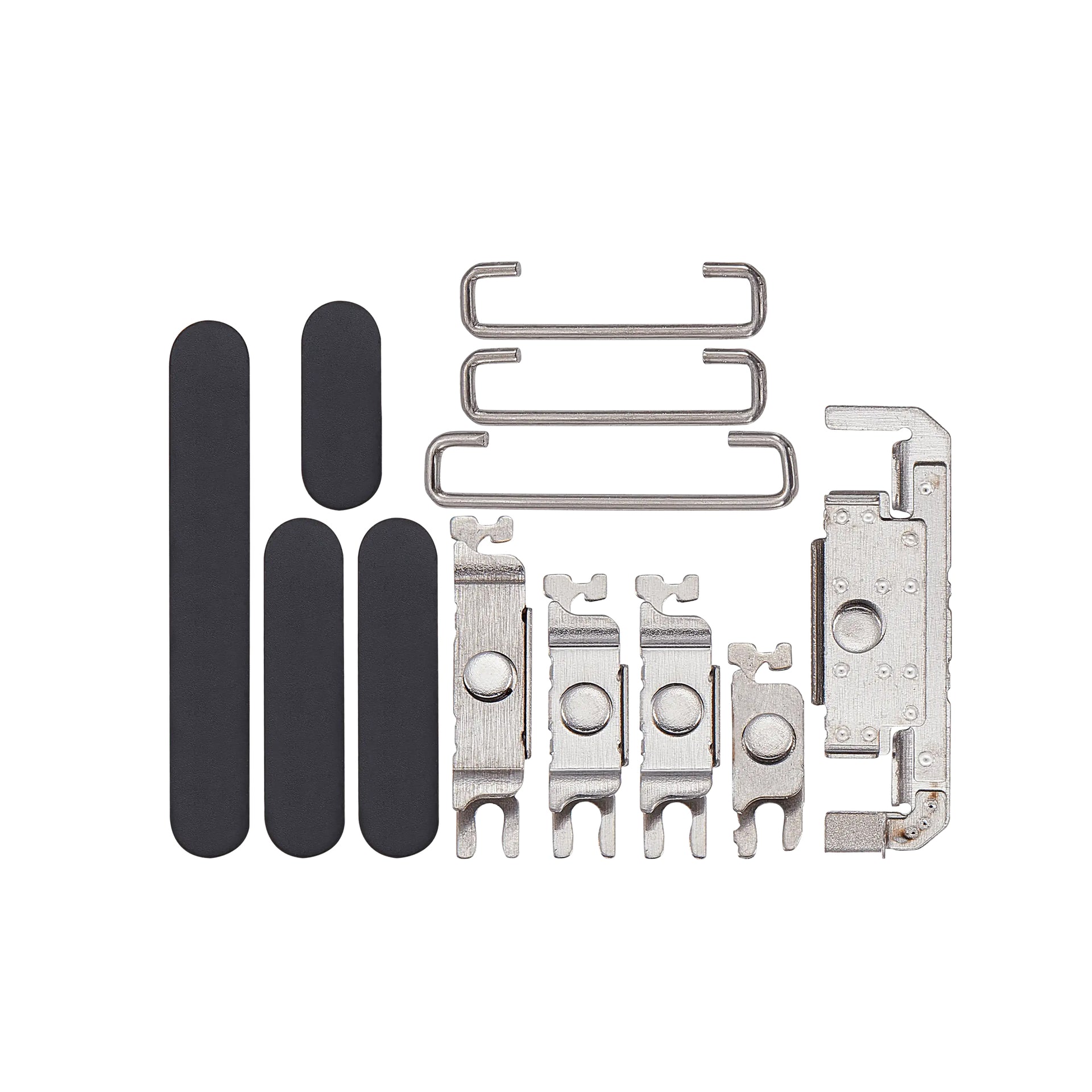 For Apple iPhone 16 Pro, 16 Pro Max Side Button Set Black Titanium Compatible (4pcs)