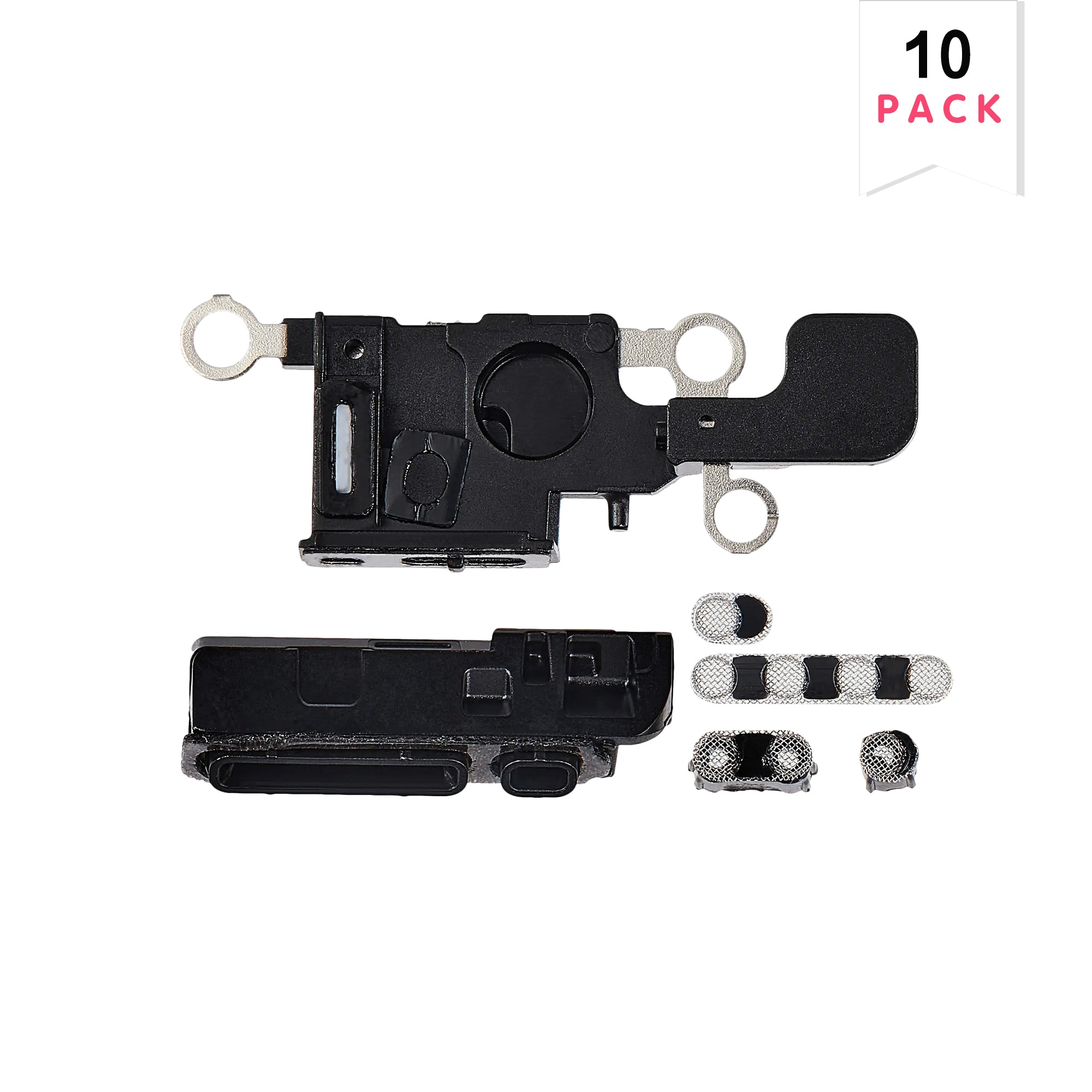 For Apple iPhone 16 Loudspeaker And Microphone Mesh Set White Compatible (10pcs)