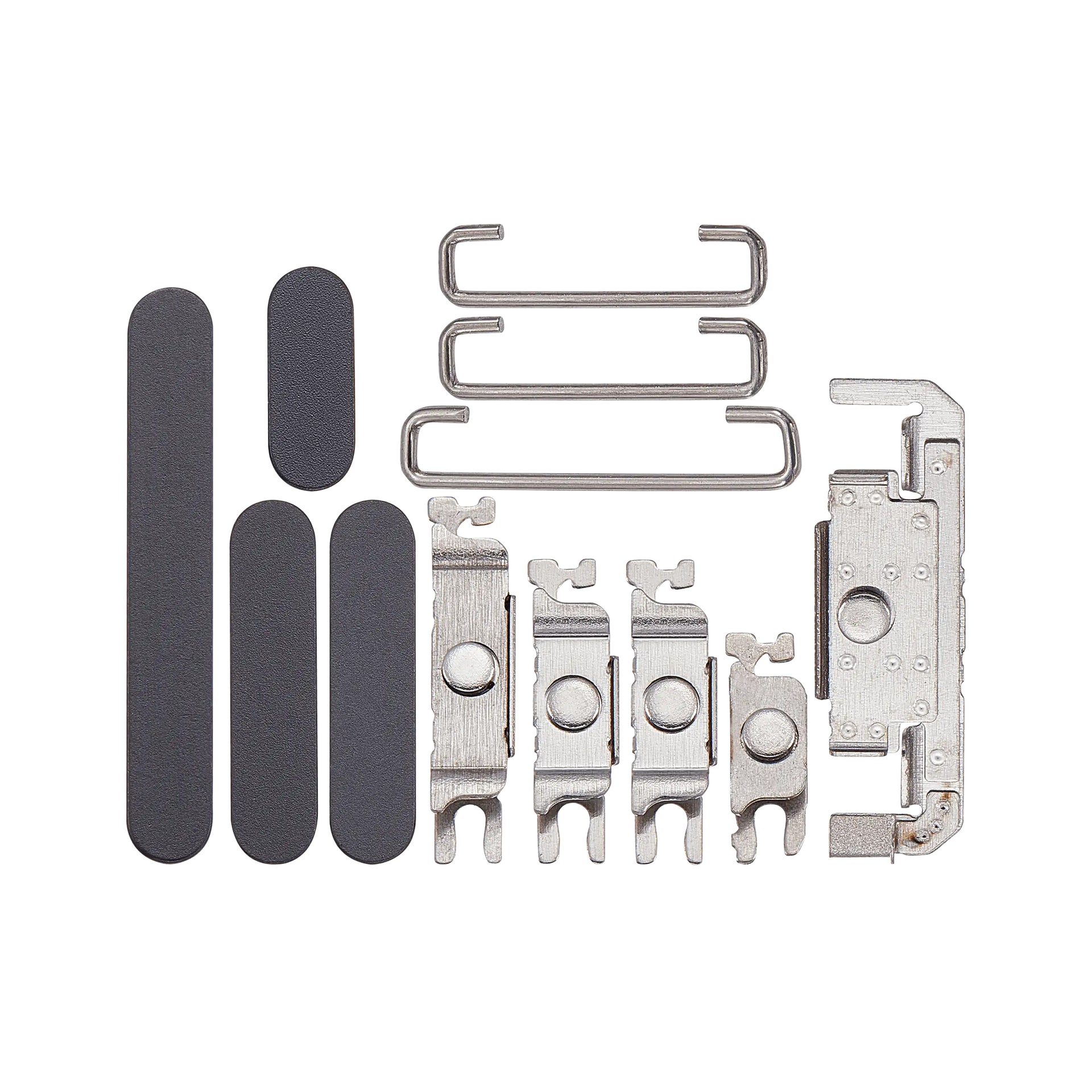For Apple iPhone 16, 16 Plus Side Button Set Black Compatible (4pcs）