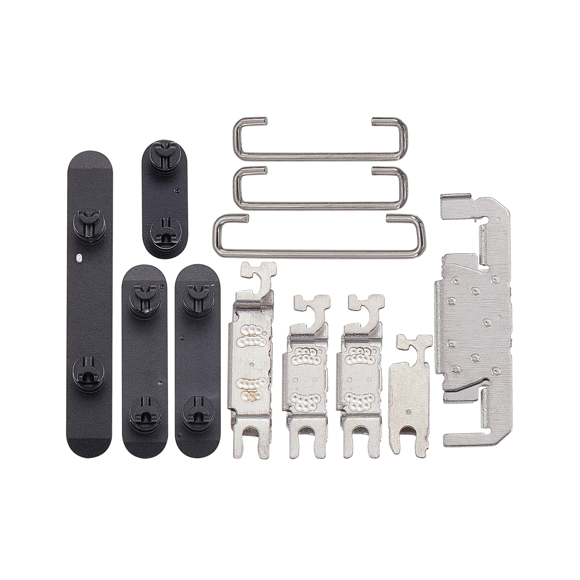 For Apple iPhone 16, 16 Plus Side Button Set Black Compatible (4pcs）