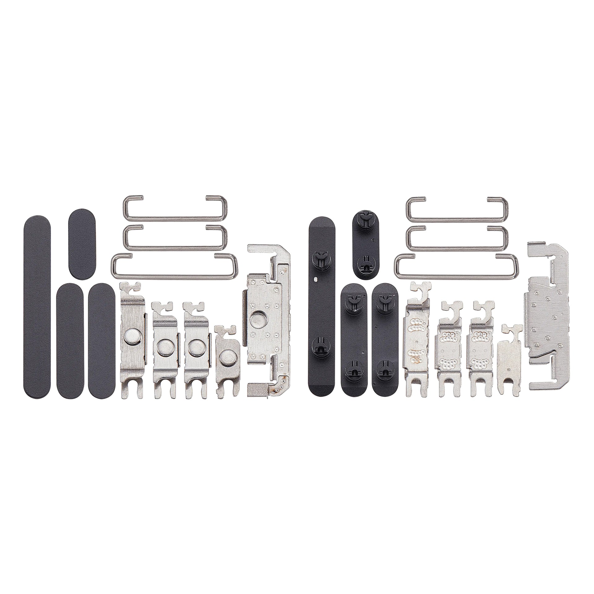 For Apple iPhone 16, 16 Plus Side Button Set Black Compatible (4pcs）