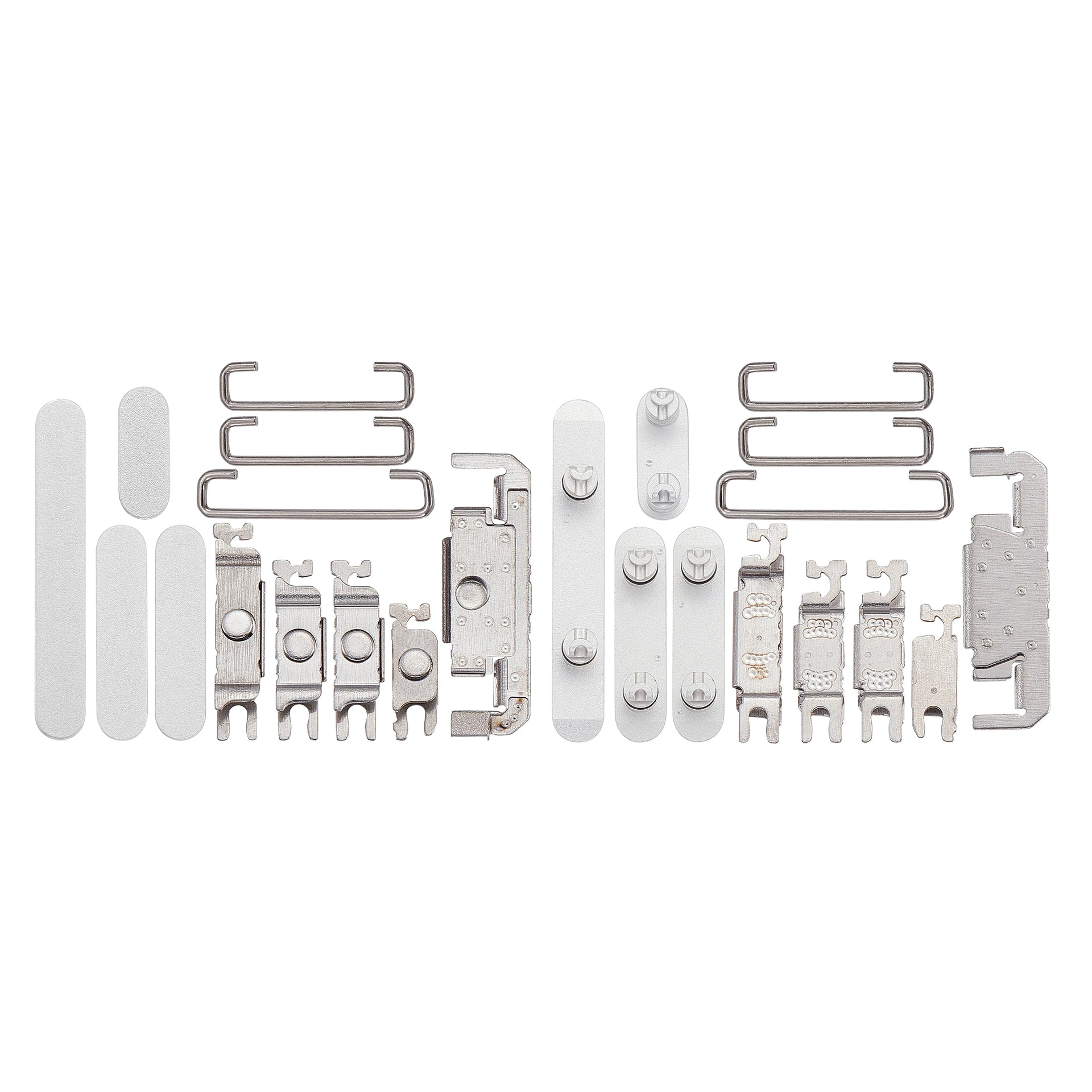 For Apple iPhone 16, 16 Plus Side Button Set White Compatible (4pcs）