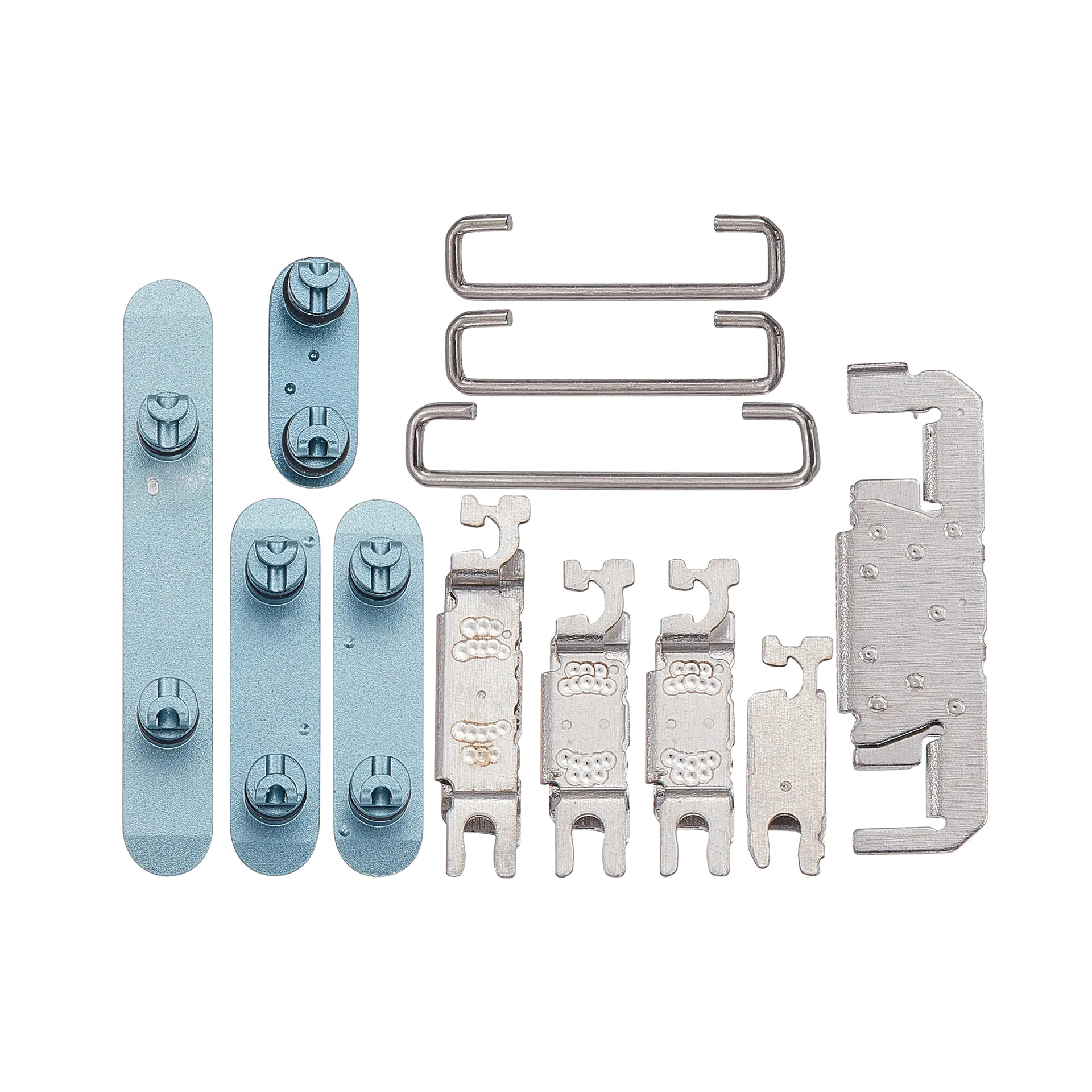 For Apple iPhone 16, 16 Plus Side Button Set Teal Compatible (4pcs）