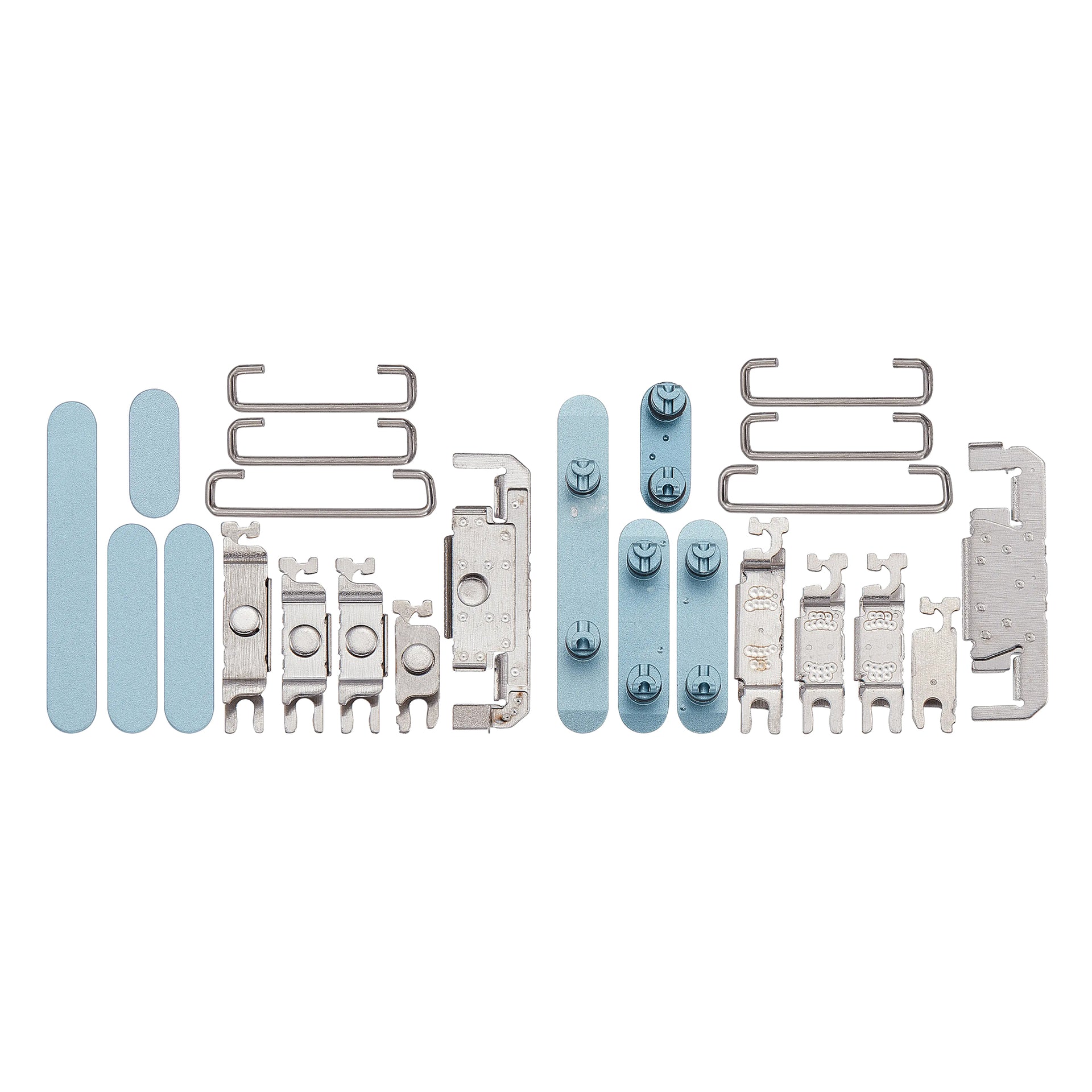 For Apple iPhone 16, 16 Plus Side Button Set Teal Compatible (4pcs）